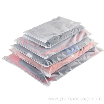 Custom LOGO frosted zip lock plastic packaging bag